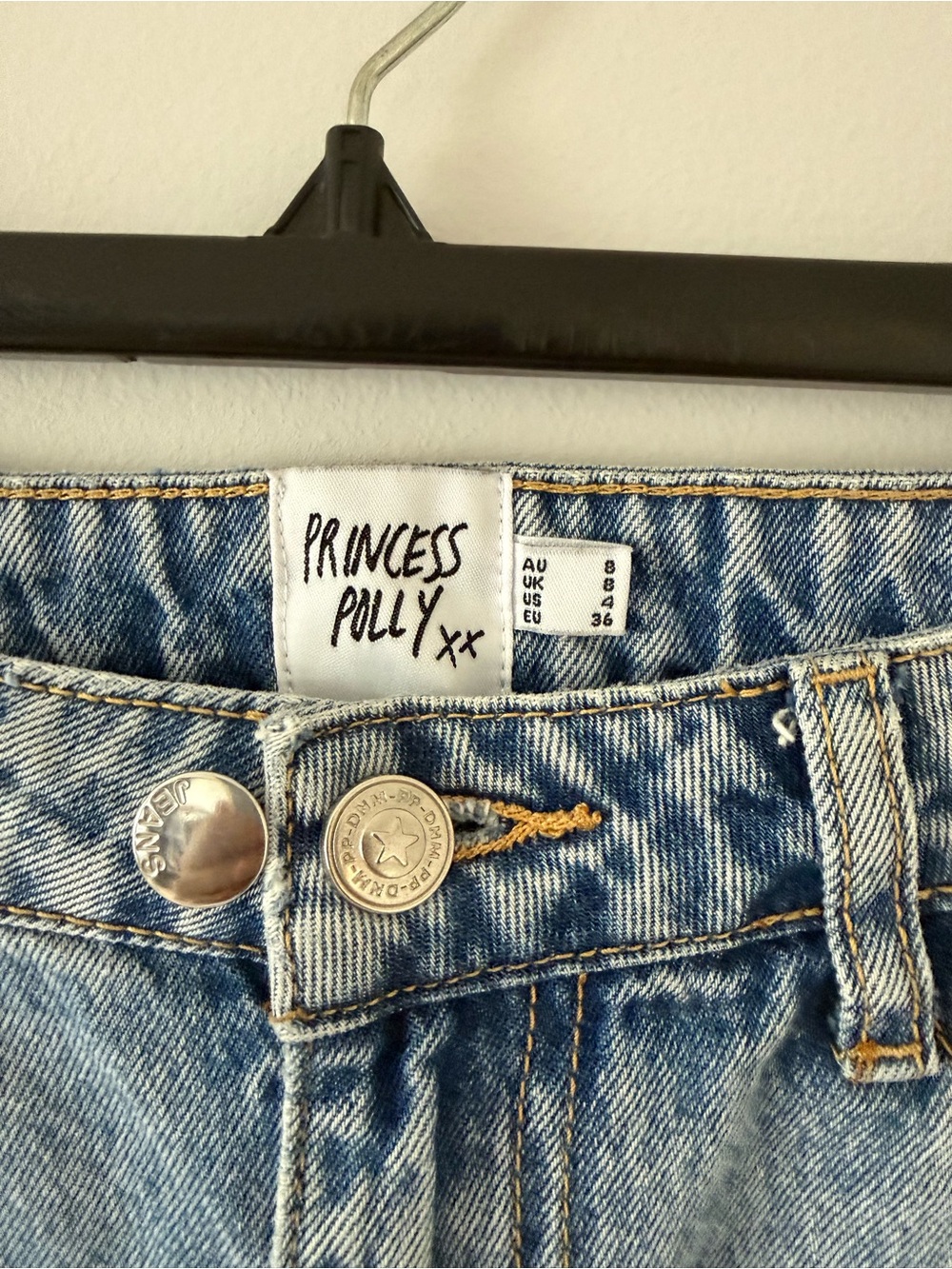 Princess Polly Light Blue Denim Mini Skirt - Picture 3 of 7